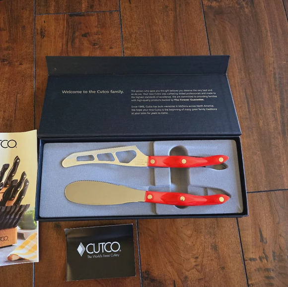 Cutco Gift Set Classic Cheese Knife #1764 KT Spatula Spreader # 1768 KT Knife - Picture 5 of 10